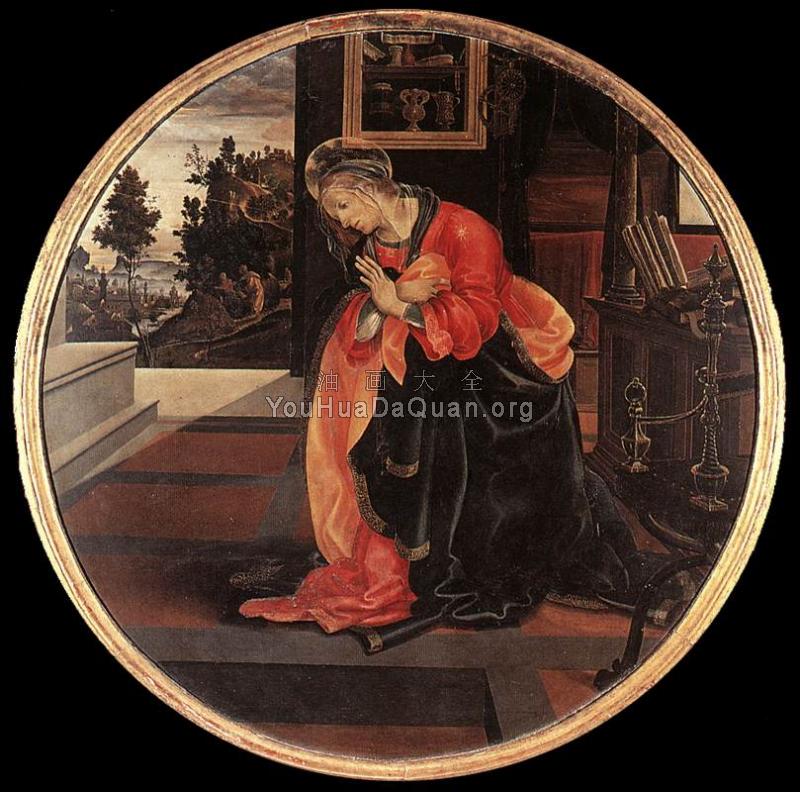 Virgin from the Annunciation - 菲利皮诺·利比